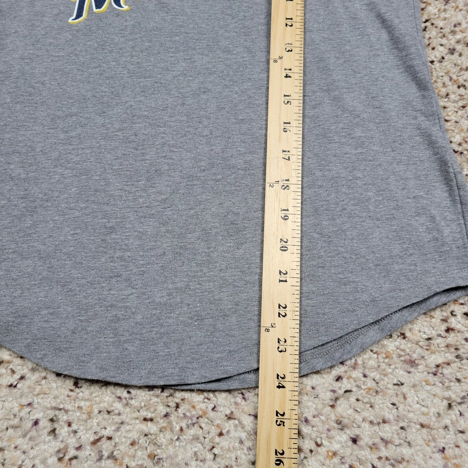 Milwaukee Brewers Shirt Womens Small Gray Under Armour Heatgear Baseball Adult - Image 4 of 4