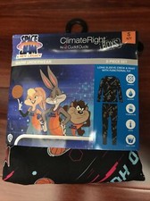 Boys Space Jam Climate Right by Cuddl Duds Warm Underwear 2pc Set Small 6/7