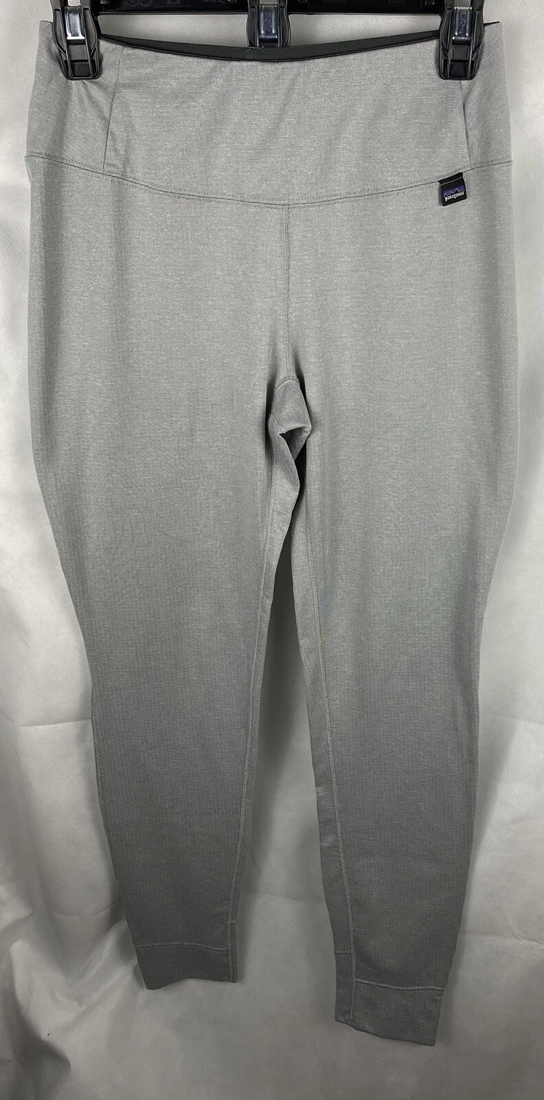 Patagonia Gray Midweight Capilene Baselayer Women's Stretch Worn Wear Pants Med