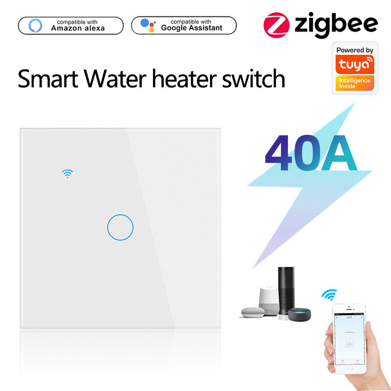 Smart WiFi Boiler Switch for Water Heater with Tuya & Alexa Remote Control
