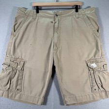 Vintage Levis Cargo Shorts Mens 42 Brown Heavyweight Flap Pocket Comfort 10"