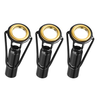 6.5mm Diameter Rohr Reparatur Kit Angelrute Tipps 3x Edelstahl Führung O-Ringe