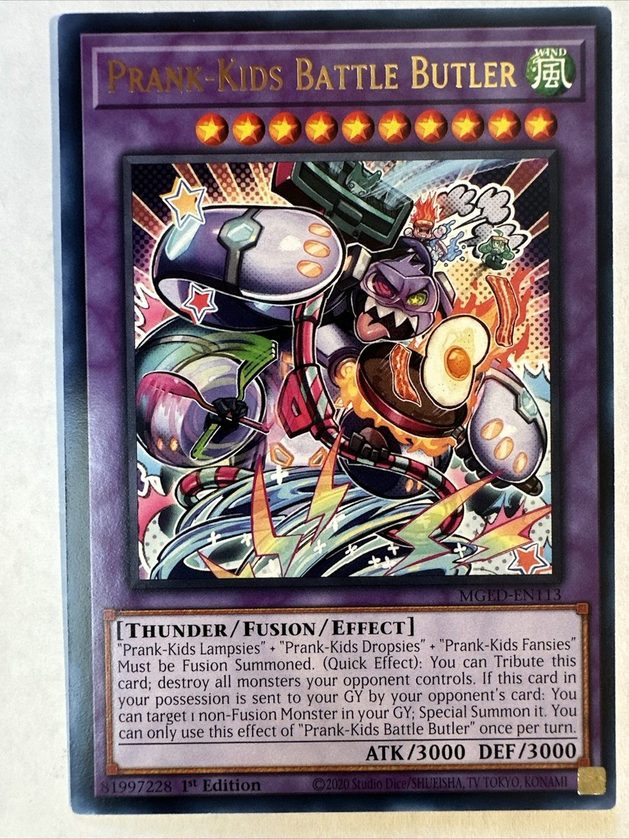 yugioh prank kids cards Game Crave Tournament Store - Prank-Kids Battle Butler (HISU-EN019) may be 1st or Unlimited Edition PRANK-KIDS MEOW-MEOW-MU PHRA-EN049 1ST EDITION