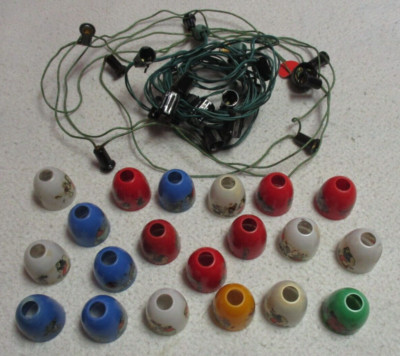 VINTAGE 1930s POPEYE MUTT JEFF LIGHT CHEERS COVERS GE LOT OF 20 WITH OLD CORDS