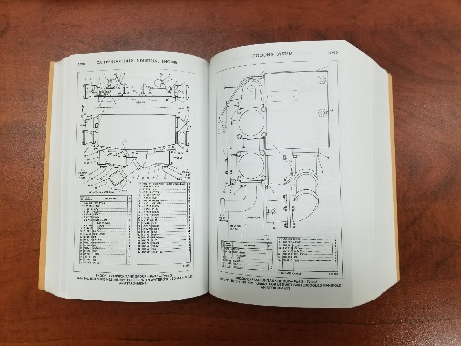 Caterpillar CAT 3412 Industrial Engine Parts Book Manual SEBP1101 eBay