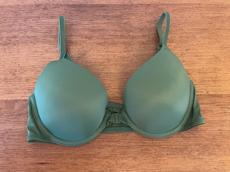 PINK Victoria's Secret Pine Green 32C Wear Everywhere Push Up