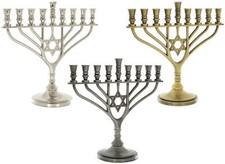Hanukkah Menorah 9 Branches Star of David 18cm Menora Hanukiah Chanukka Jewish