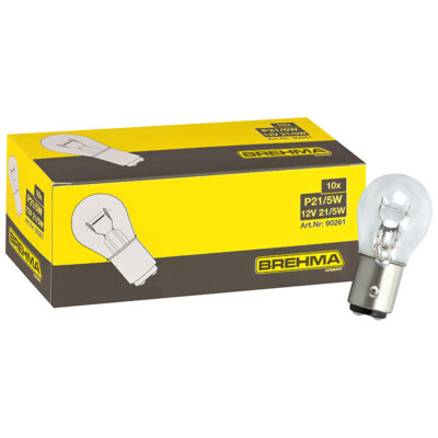 10x BREHMA P21/5W 12V 21/5W Kugel Lampe BAY15d Autolampen Birnen