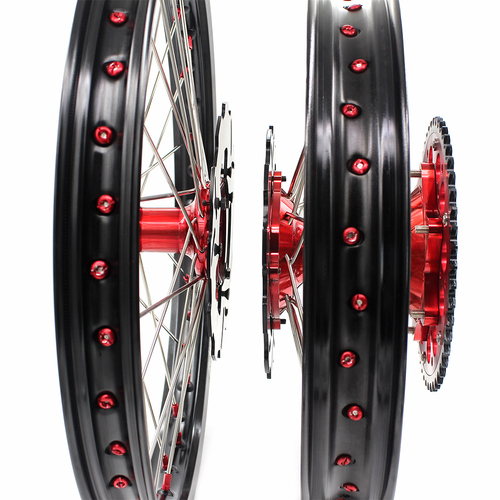 KKE 21/19 MX Cast Wheels Rims fit Honda CR125R 1995-1997 CR250R CR500R 1996-2001 - Picture 2 of 12