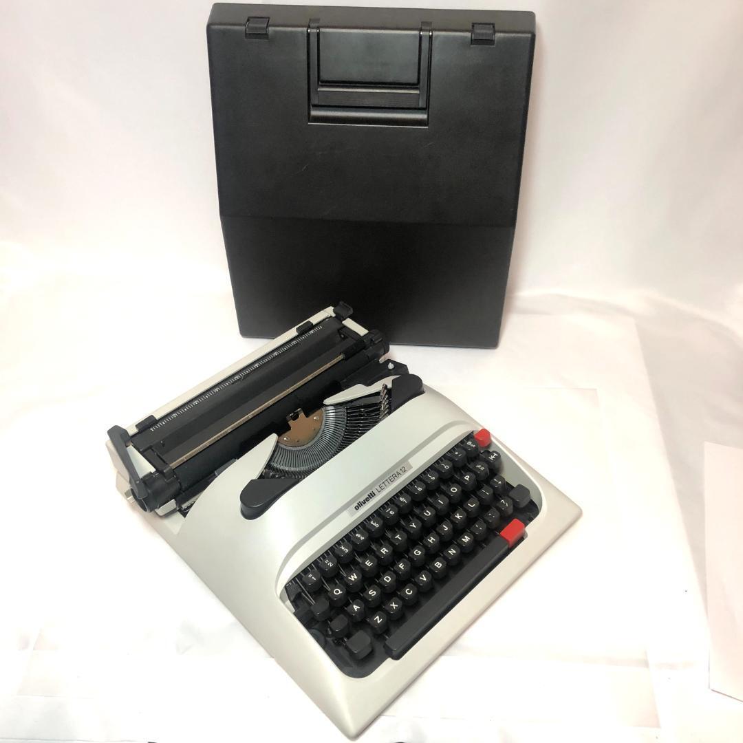 Olivetti lettera 12 typewriter Vintage W/Box Printing Tested