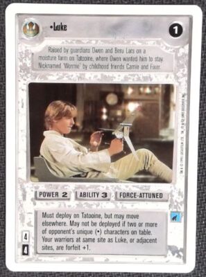 1x  Luke - Premium Moderate Play Premiere Two Player Introductory Game - WB (Sta