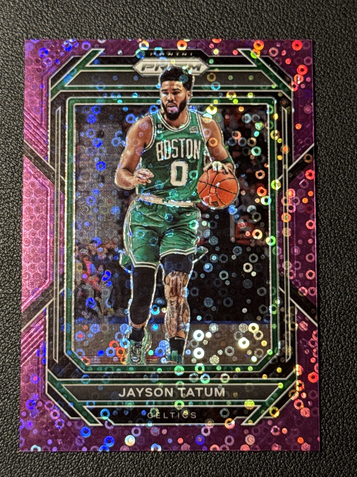 2022-23 Panini Prizm 15/75 Purple Fast Break Jayson Tatum #17