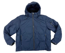 NWT Polo Ralph Lauren Navy Full Zip Hoodie Puffer Jacket Down Coat B&T