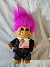 Vintage Russ Troll Doll Purple Hair Bride and Groom Groom Only 5" New in Bag