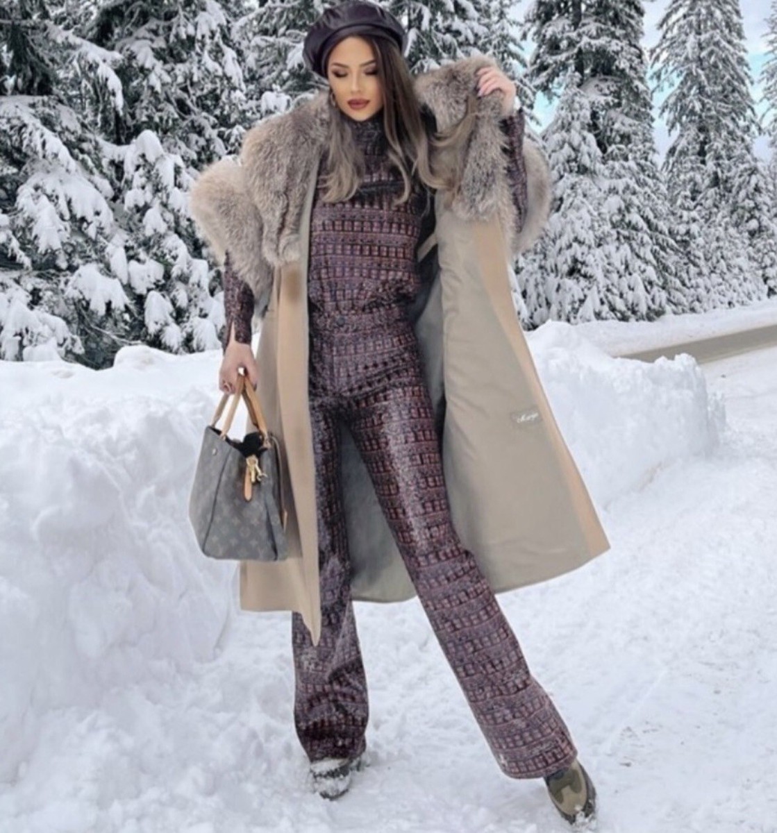 ZARA Bloggers Favorite Sequin Printed Top and FlaredPants