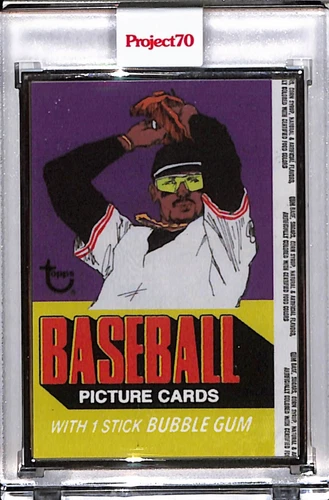 2021 TOPPS PROJECT 70 #905 WRAPPER ART BY JACOB ROCHESTER AP SILVER FRAME 17/51