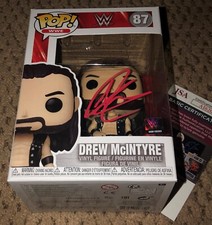 DREW MCINTYRE SIGNED FUNKO POP JSA AUTOGRAPH WWE WWF WRESTLING SCOTTISH WARRIOR