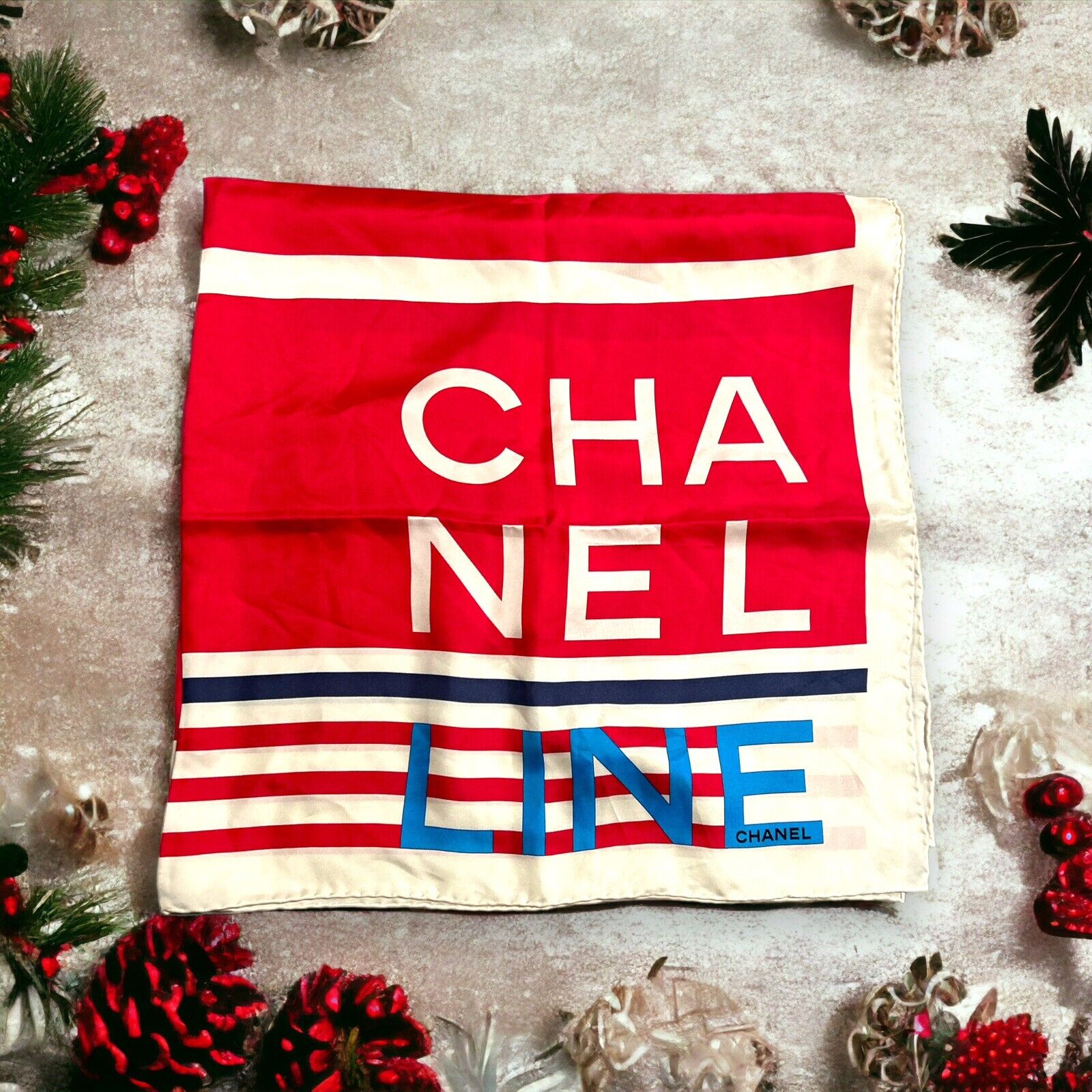 Authentic Chanel Silk Scarf - image 5