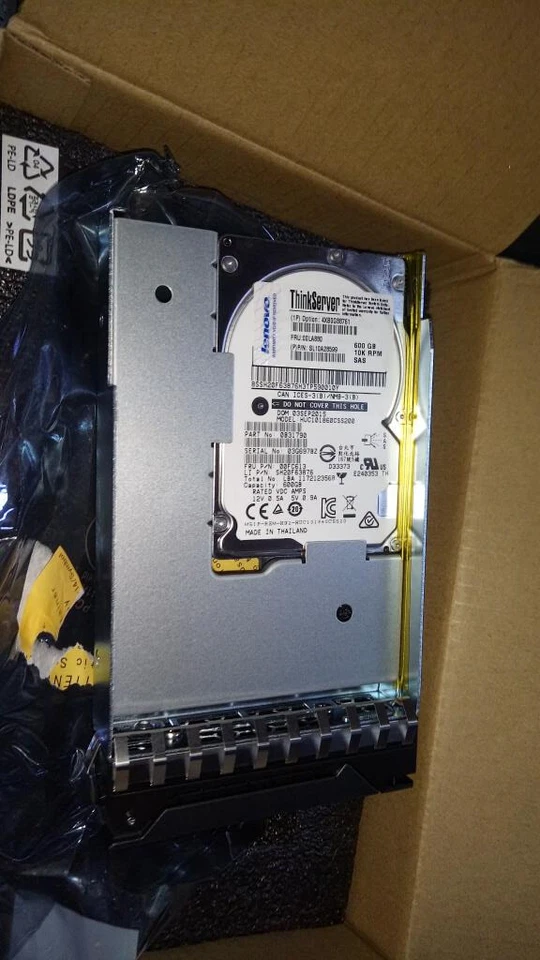 Lenovo ThinkServer 600GB 4XB0G88761 00LA880 10K SAS 3.5'' Hard Drive HDD - Image 3 of 3