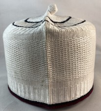 Authentic African Native Made Hausa/Fulani Fila/ Kufi Hat  21-1/4  