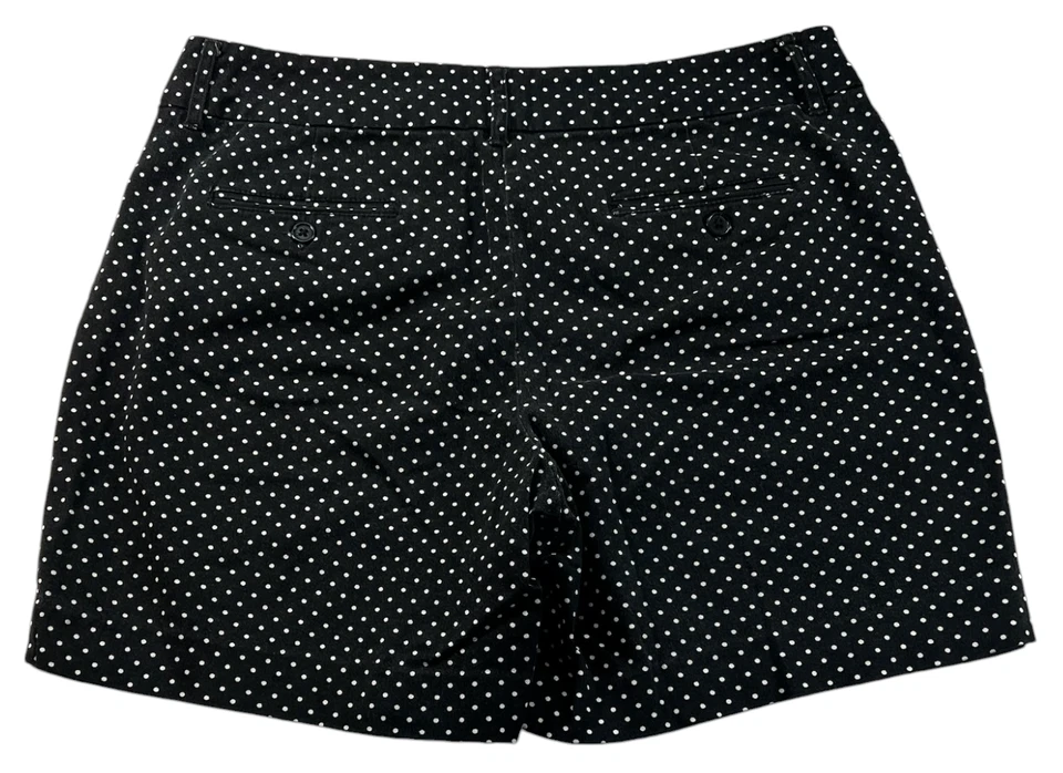 Pantalones Cortos Larry Levine Mujer Talla 8 Negro Blanco Bolsillos Foto 2 de 4