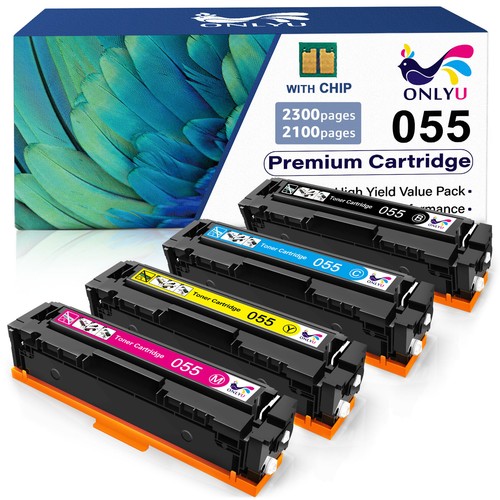 055 Toner Cartridge W/Chip For Canon 055 imageCLASS MF743Cdw LBP664Cdw Printer - Picture 2 of 12