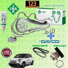 KIT DISTRIBUZIONE CATENA +POMPA ACQUA +CINGHIA SERVIZI FIAT 500L 1.3 MJET