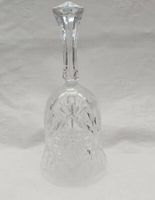 Bleikristallglas Glocke - deutsch - Stern Design - 17 cm hoch (B)