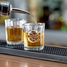 Engraved Shot Glass - Personalized Engraved Square Cute Shot Glass Set. Gifts
