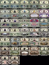 A COMPLETE MILITARY DOLLAR BILL SET (32 BILLS)