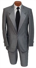 Men's 42R Grey Raffinati Tuxedo Jacket  Pants Retro Costume Damaged Discount