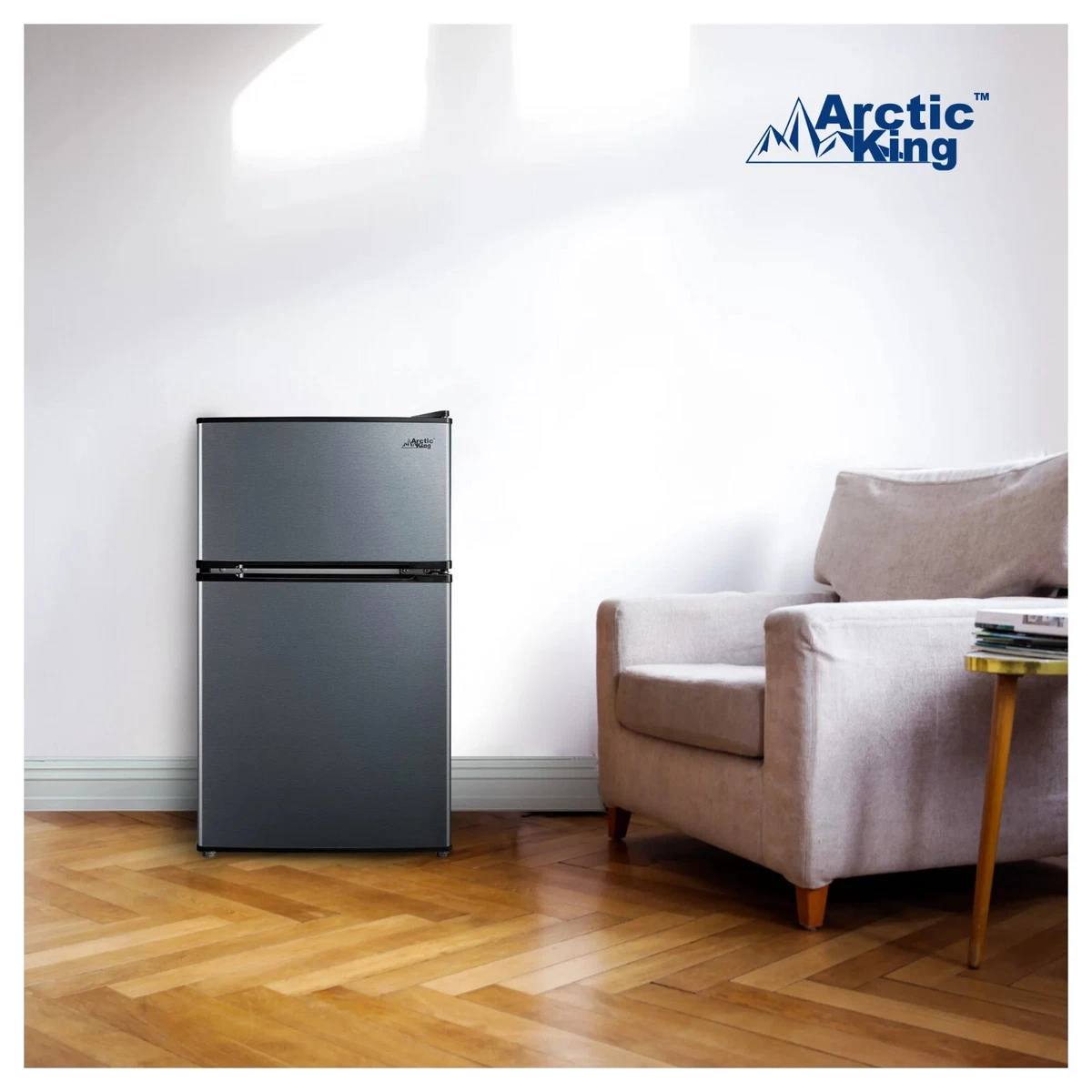 mini fridge with freezer 2 door