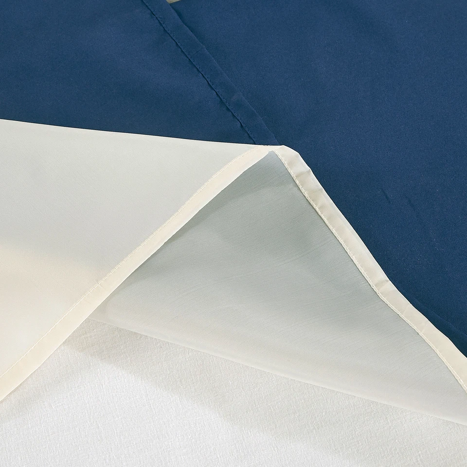 Juego de cortinas de ventana bordadas en zigzag modernas de 4 piezas Chezmoi Collection Arden Foto 4 de 4