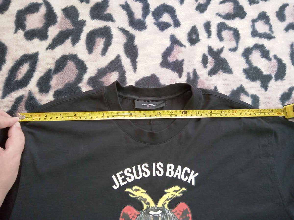 Givenchy Black Jesus is Back Oversized XXS T-Shirt Used condition