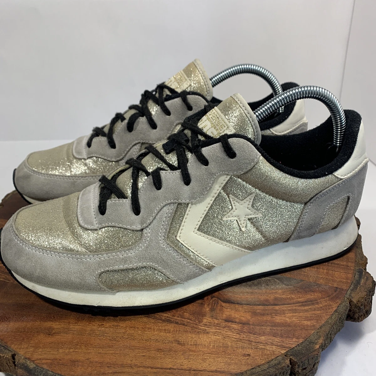 Converse Auckland Racer Grey Sneakers White Men 9 or Womens 10.5 150692C | eBay