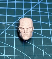 Cabeza de Capitán América tallada de cómics retro sin pintar 1/12 apta para figura de 6"" ML