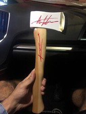 15' Watl Axe autographed by Alexander Ludwig and Katheryn Winnick