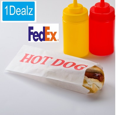 1000 PACK CASE keep warm Hot Dog Bags Brand New  $10 rebate  FedEx 