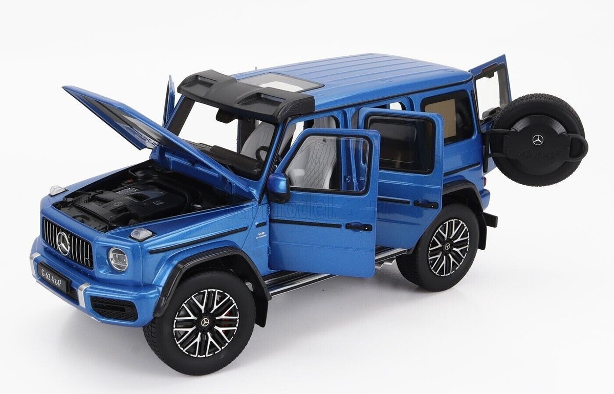 I-SCALE 2020 MERCEDES BENZ G63 4x4 V8 BITURBO AMG SEE BLUE Dealer