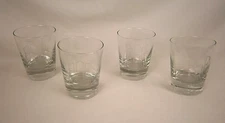 Company Store Monogram Double Old Fashioned Glasses (Set of 4) #1029HDKCZ  YB26