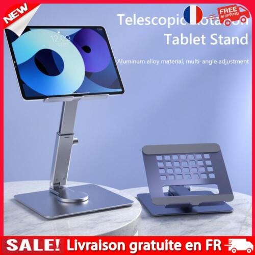 Support de bureau rotatif à 360 degrés, support de tablette pliable et réglable