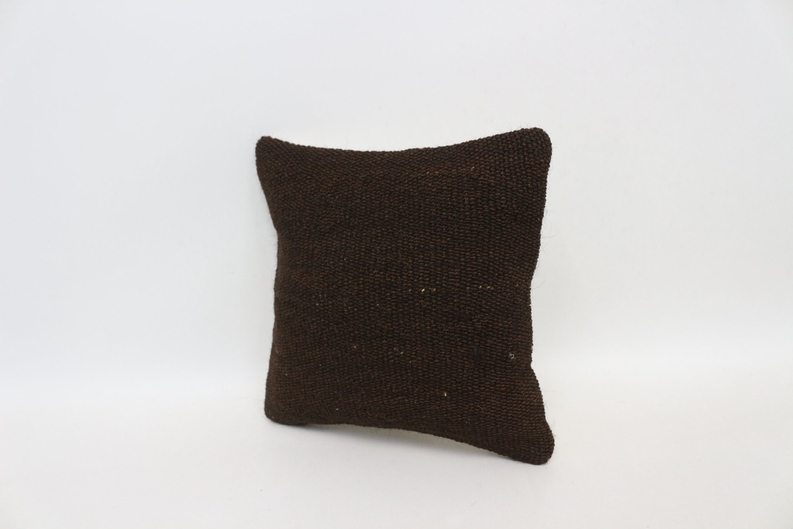 12"x12" Brown Pillow Cover, Home Decor Pillow, Vintage Kilim Throw