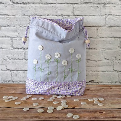 April Showers Drawstring Bag Pattern from Sewn Wyoming
