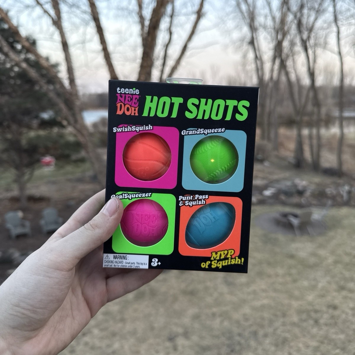 NeeDoh Teenie Hot Shots [Baseball, Soccer, Football, Basketball