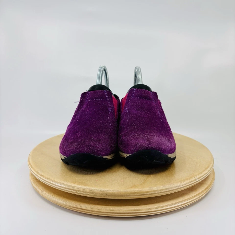 Merrell Kids 10.5M Jungle Moc Frosty WTPF Gamuza, Wineberry Impermeable Sin Cordones Foto 2 de 4