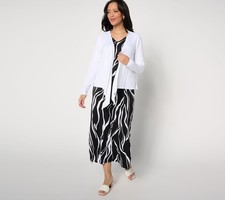 Belle by Kim Gravel Women's Dress Sz XL Reg Better Together Shrug Black A664983