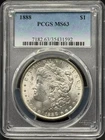1888 P Morgan Silver Dollar PCGS MS-63