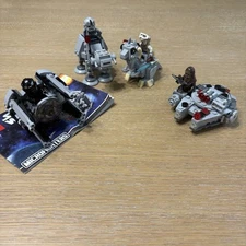 Star Wars LEGO Lot: Microfighters 75031 TIE Interceptor 75193 Falcon 75298 AT-AT