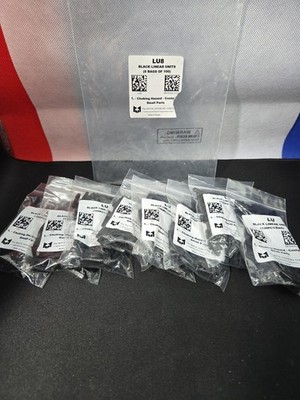 Math Learning Center LU8 Black Linear Units Large Base Ten Lot 8 Bags of 100