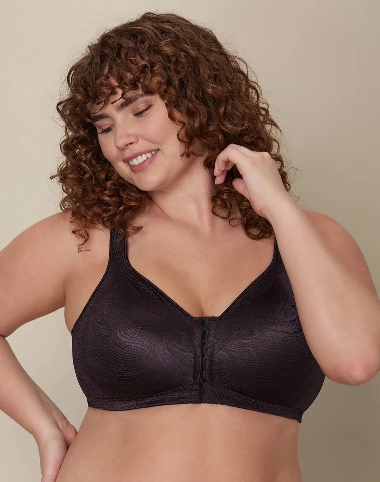 Playtex 18 Hour Wirefree Bra Posture Boost PowerSupport Side Back Smoothing E525